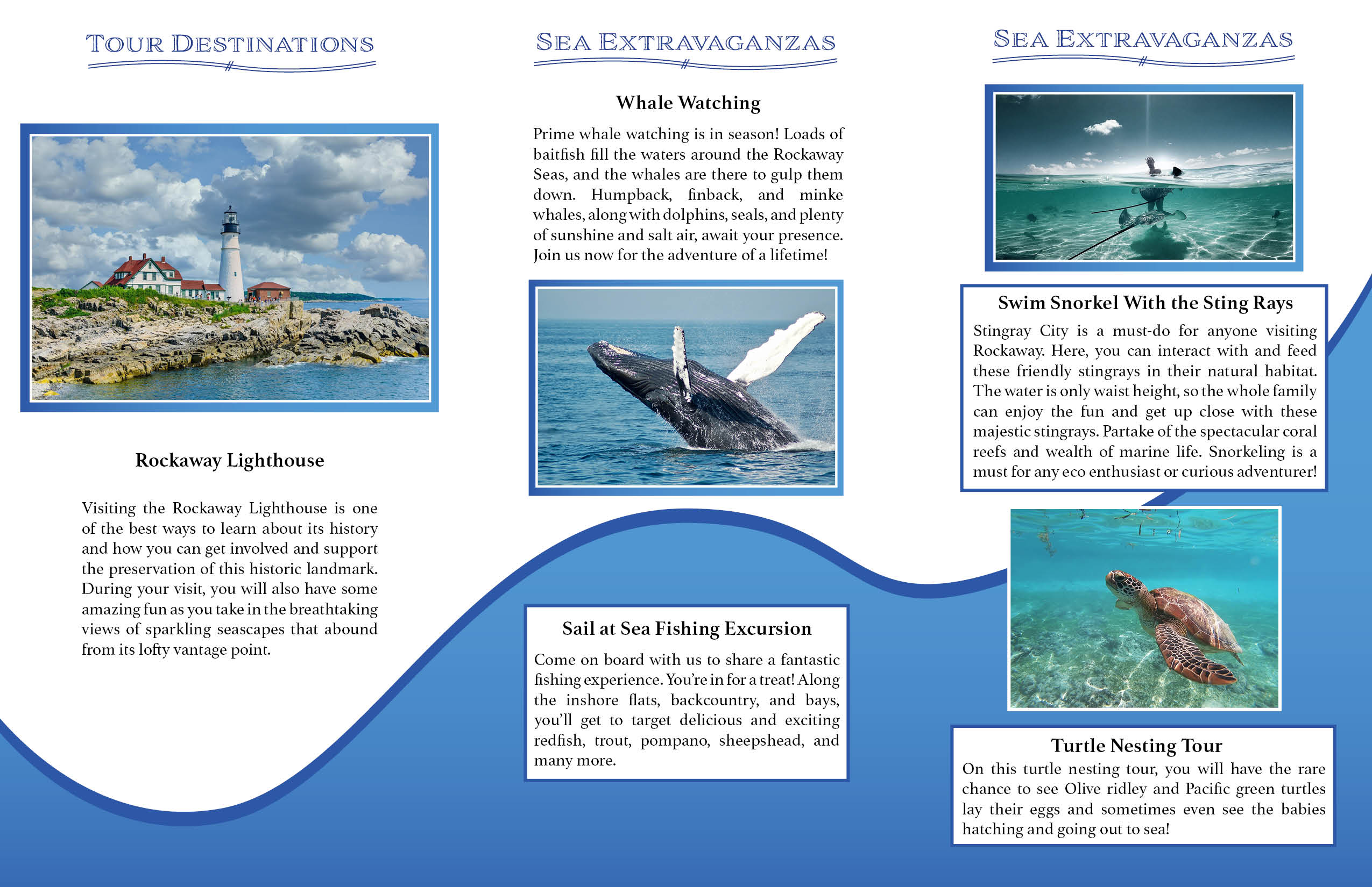 Back of Travel Brochure